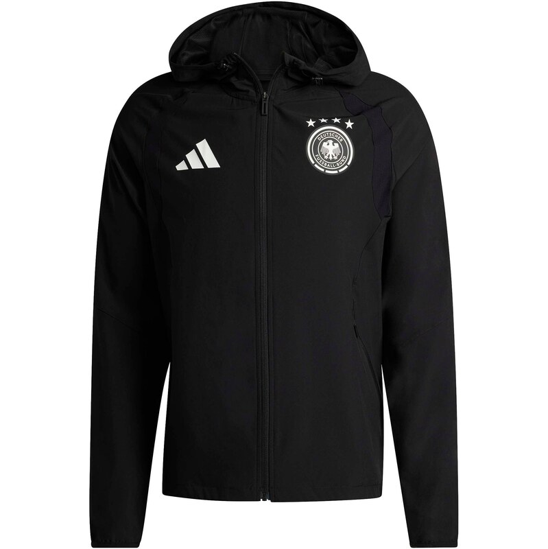 ADIDAS PERFORMANCE Športová bunda Germany Tiro Travel Full Zip čierna 67890261