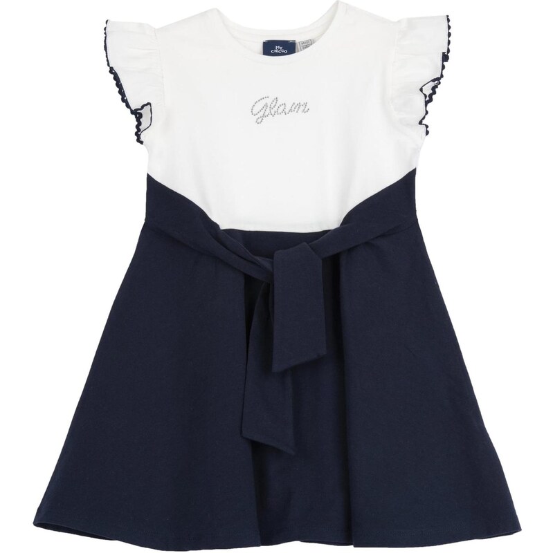 Chicco Šaty čierna / biela 67890288