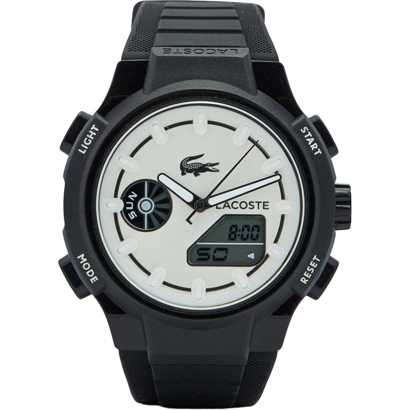 LACOSTE Analógové hodinky antracitová / biela 66789707