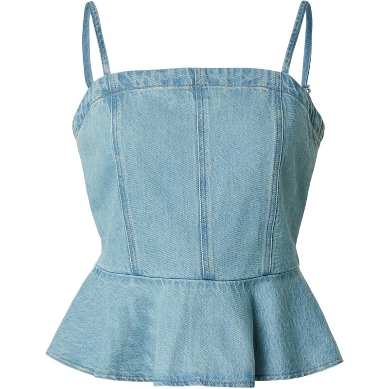 LEVIS Top Anderson Flounce Top svetlomodrá 67890317