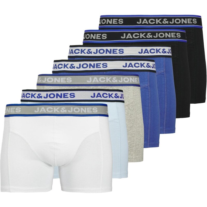 JACK & JONES Boxerky Hudson modrá / svetlosivá / zmiešané farby / 67890392