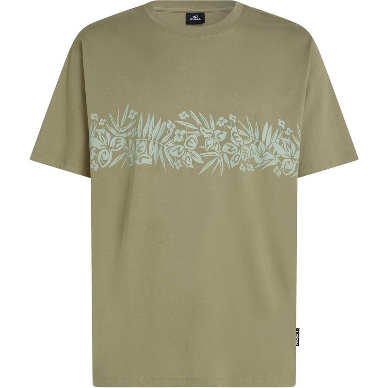 ONEILL Tričko Uni Flower olivová / mätová 67890426