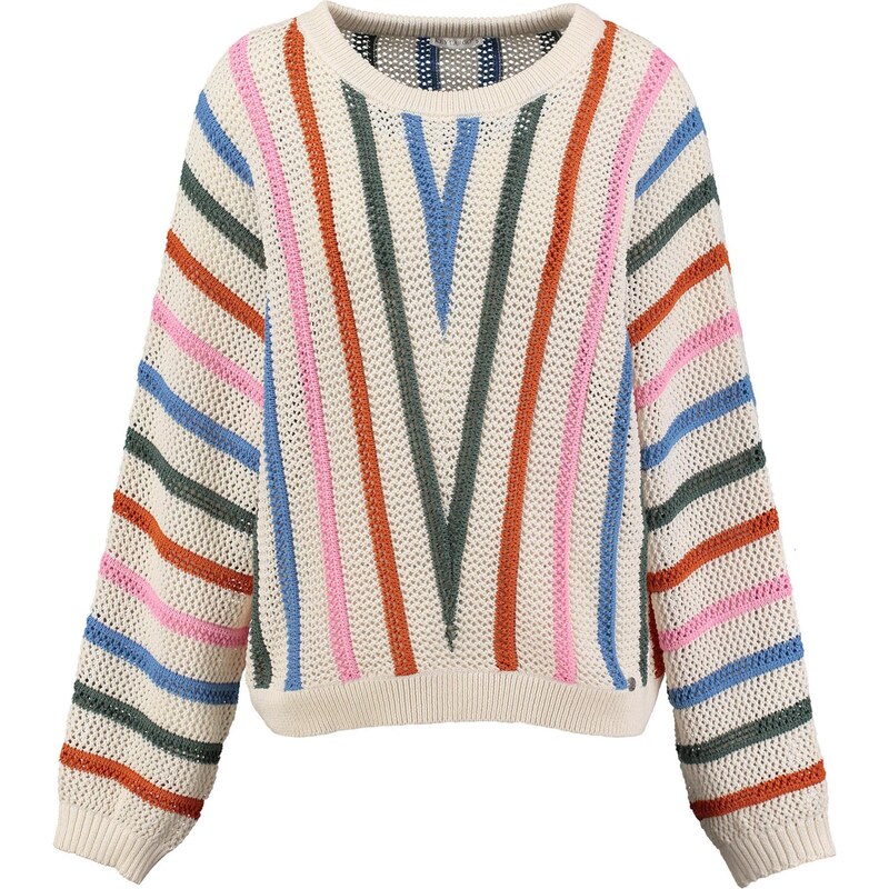 Key Largo Sveter béžová / modrá / červená 67890523