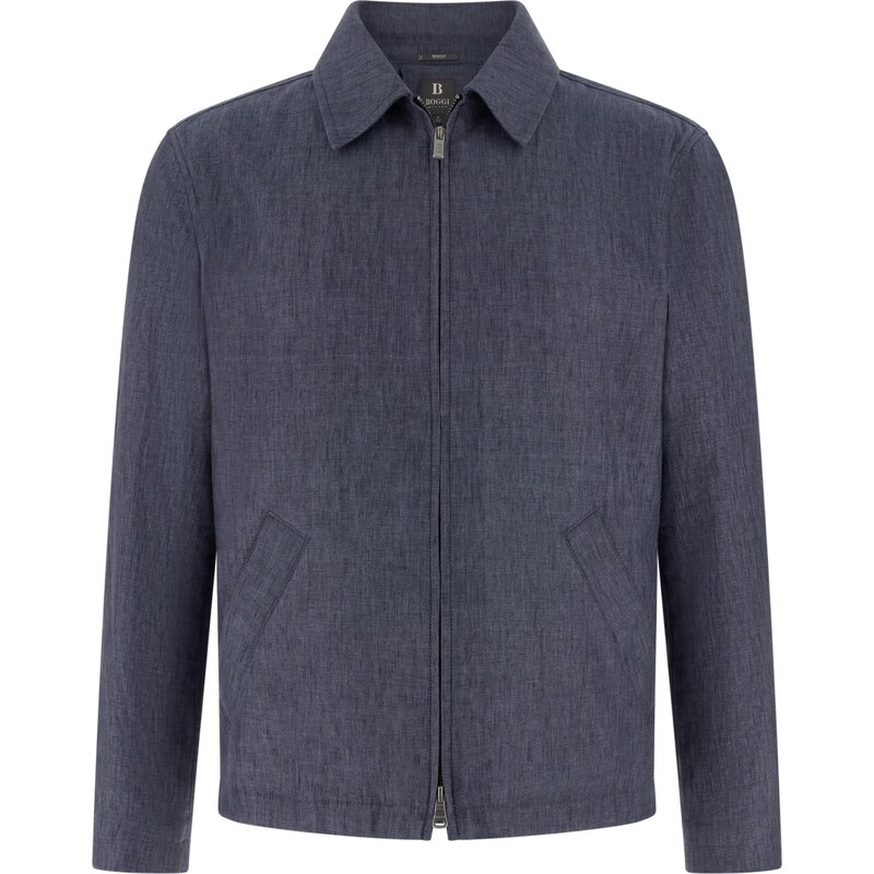 Boggi Milano Prechodná bunda modrá melírovaná 67890600