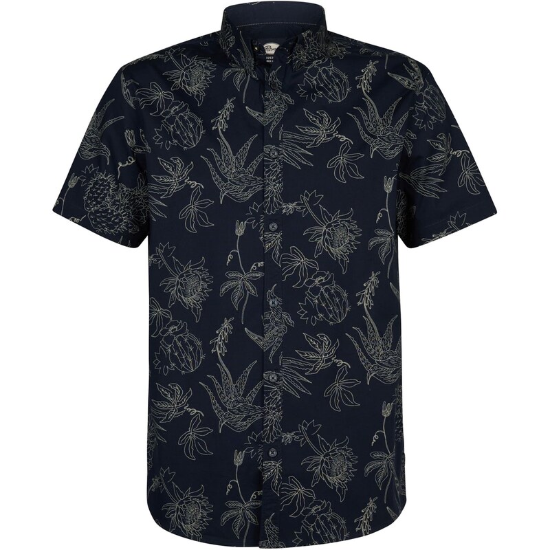 Petrol Industries Košeľa námornícka modrá / svetložltá 67890618