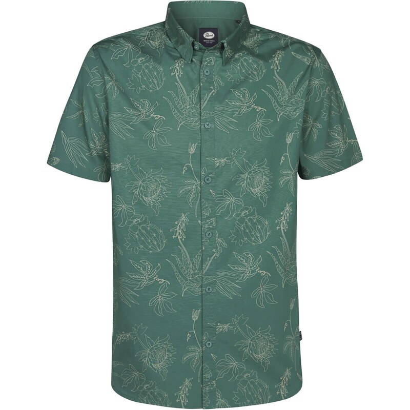 Petrol Industries Košeľa žltá / zelená 67890617