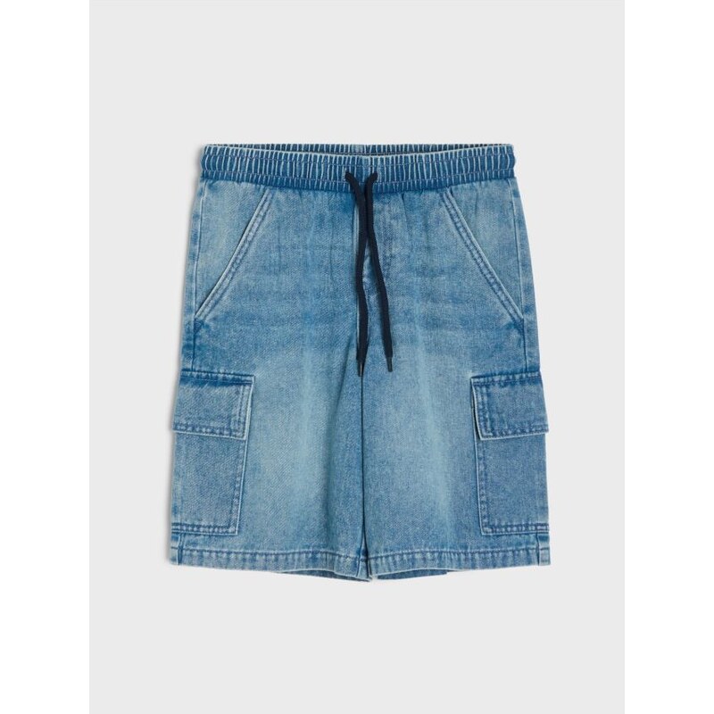 Sinsay - Cargo kraťasy - modrá 67885835