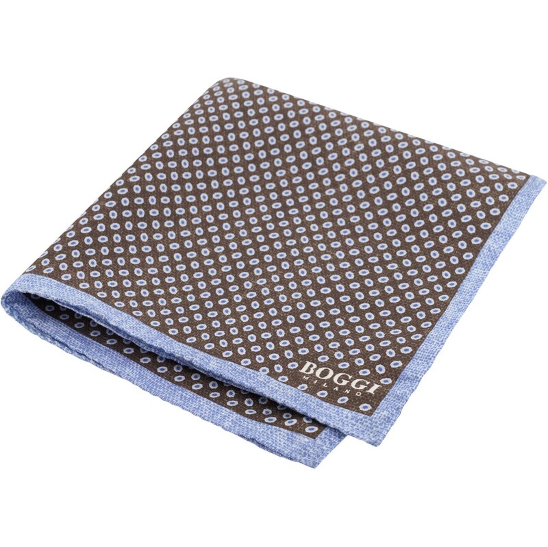 Boggi Milano Šatka svetlomodrá / hnedá 67890639