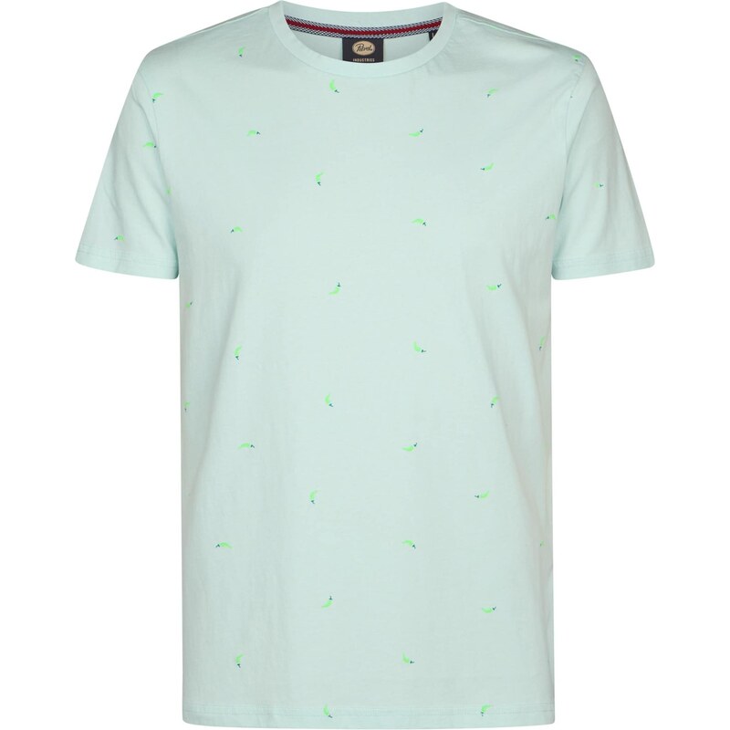 Petrol Industries Tričko zelená / mätová / neónovo zelená 67890681