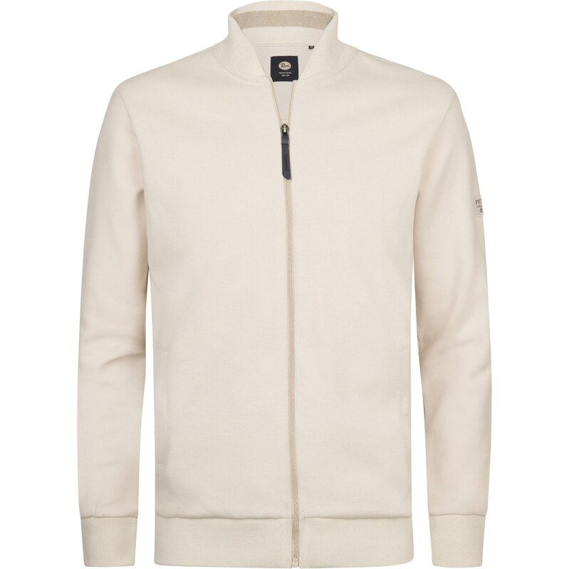 Petrol Industries Tepláková bunda biela ako vlna 67890688