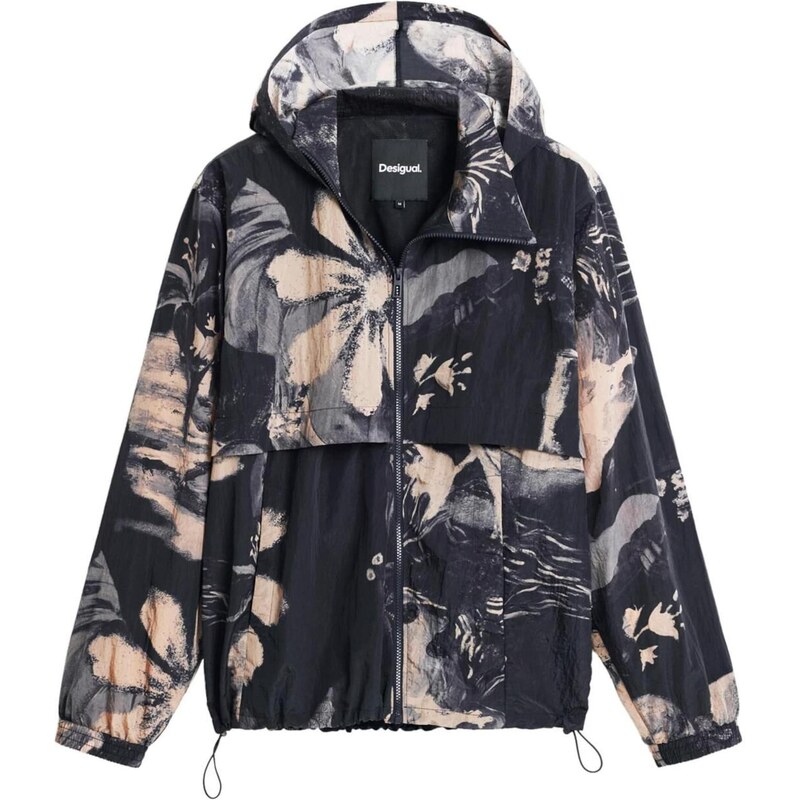 Desigual Prechodná bunda béžová / sivá / čierna 67890725