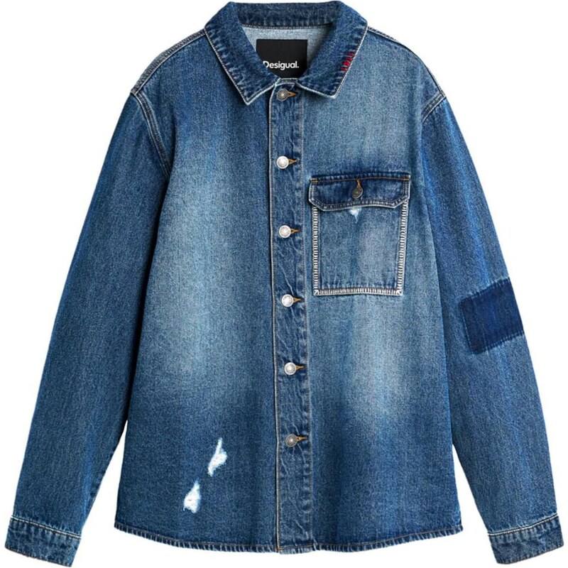 Desigual Prechodná bunda modrá denim 67890724