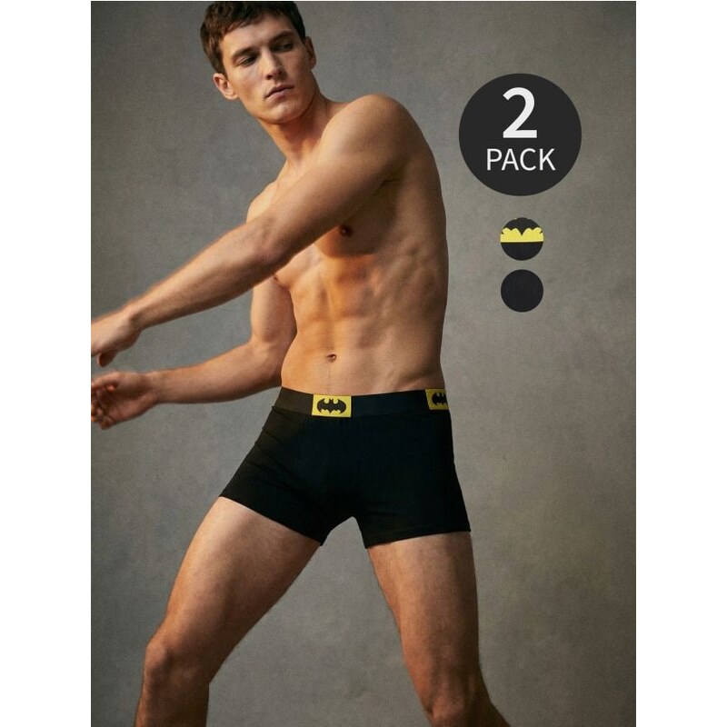 Sinsay - Boxerky Batman 2 pack - čierna 67896161