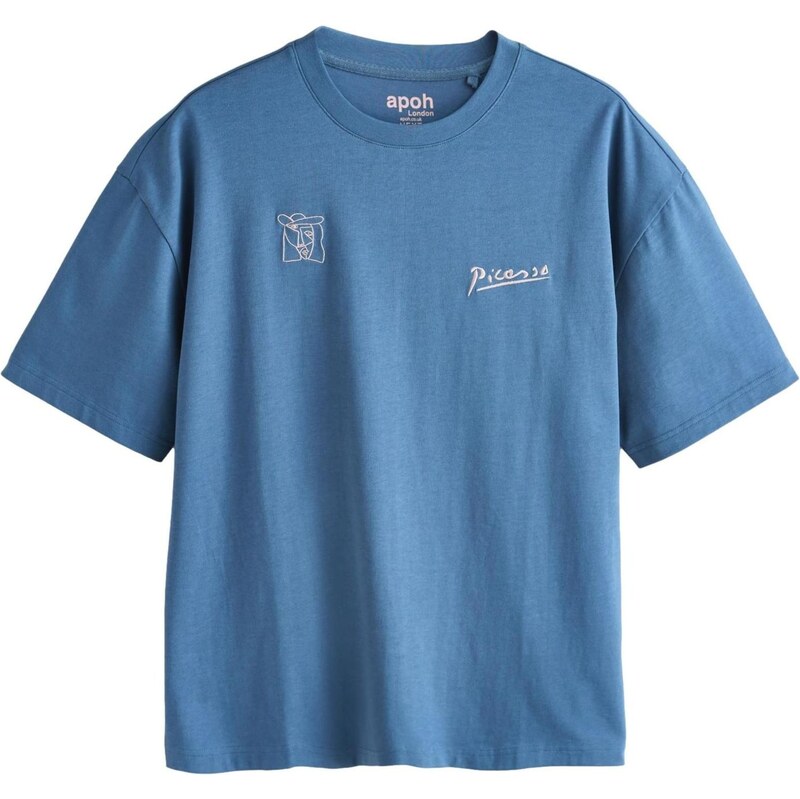 Next Tričko zafírová / svetlomodrá / rosé 67890763