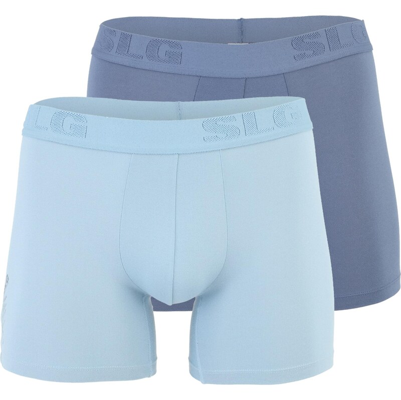 SLOGGI Boxerky Base Soft dymovo modrá / modrosivá 67890852