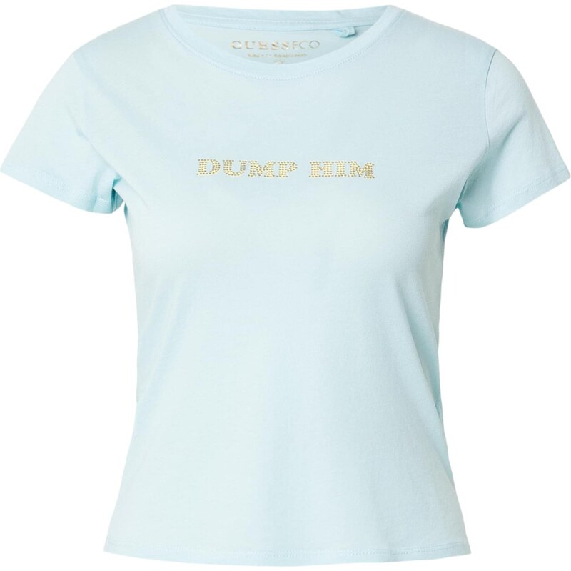 GUESS Tričko pastelovo modrá / zlatá 67890896