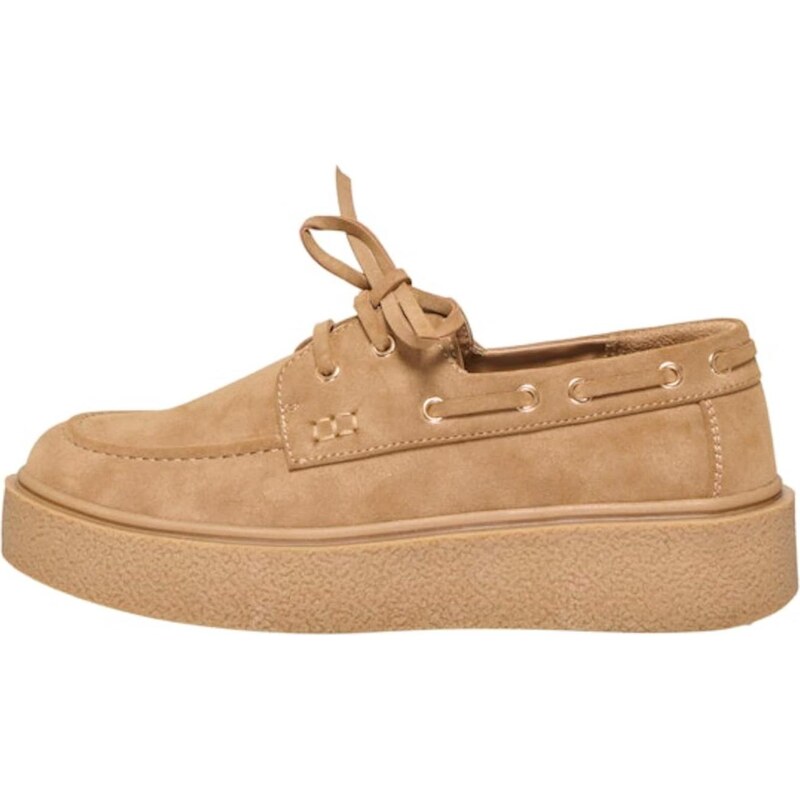 ONLY Šnurovacie topánky farba ťavej srsti 67890968