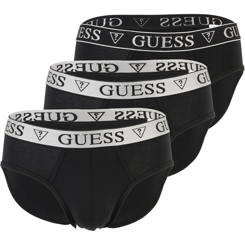 GUESS Boxerky čierna / biela 67890999