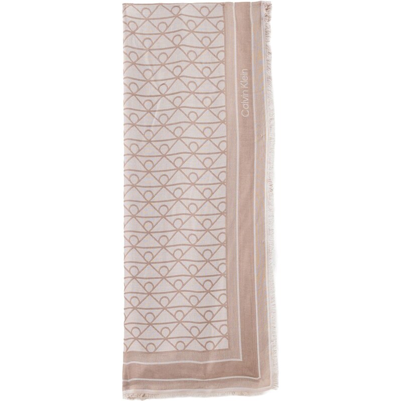 Calvin Klein Šál hnedá / kapučíno 67891028