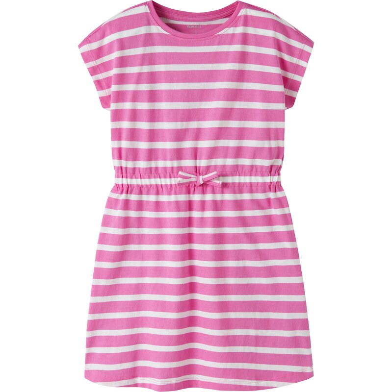 NAME IT Šaty NKFMie ružová / biela 67891021