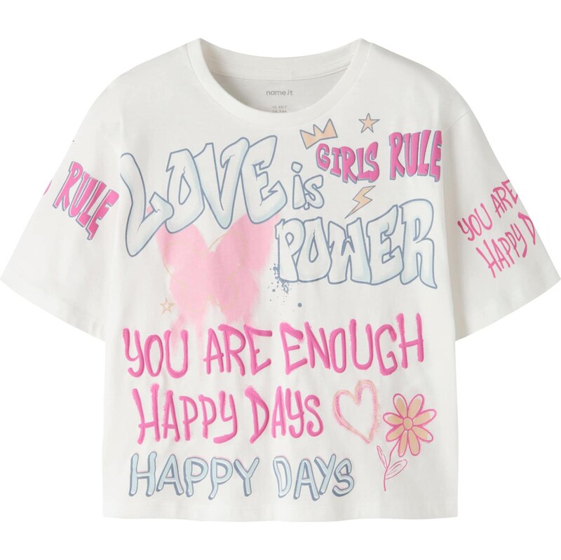 NAME IT Tričko NKFFOSIAZ tmavomodrá / ružová / biela 67891050