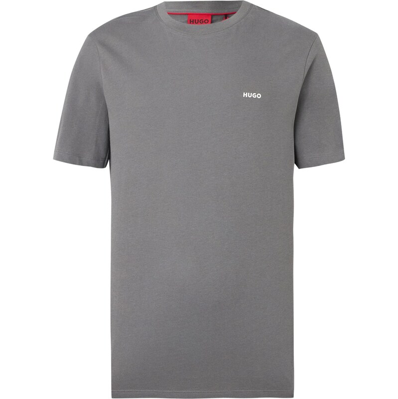 HUGO Tričko Dero sivá / biela 67891161