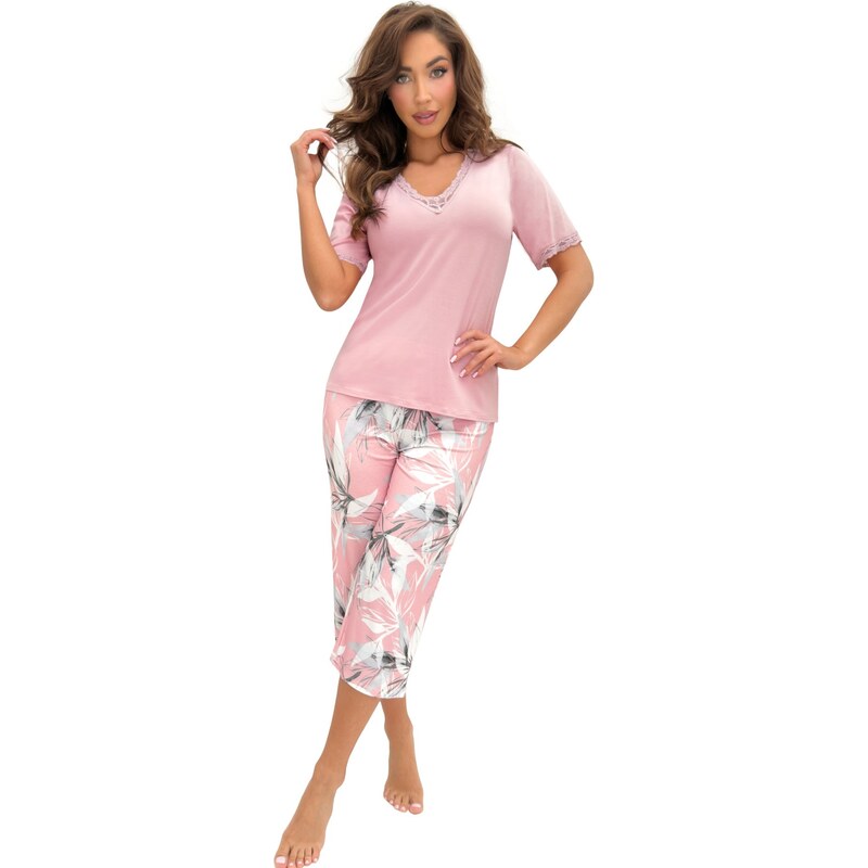 Donna dámské 3/4 pyžamo Evita - viskóza 67888003