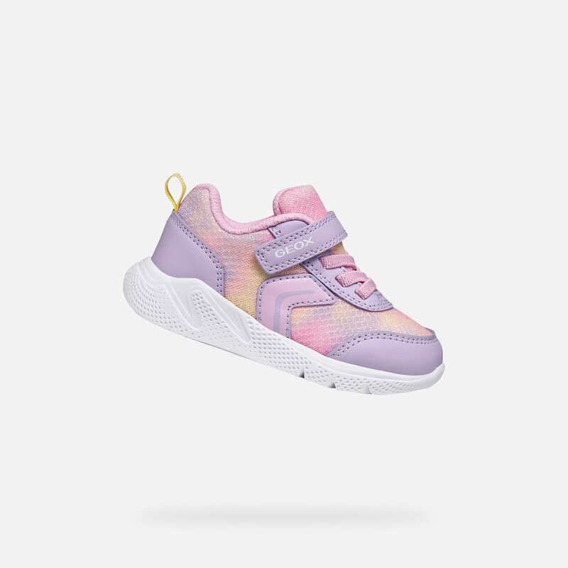 Light Purple Girls Sneakers Geox Sprintye - Girls 67892932