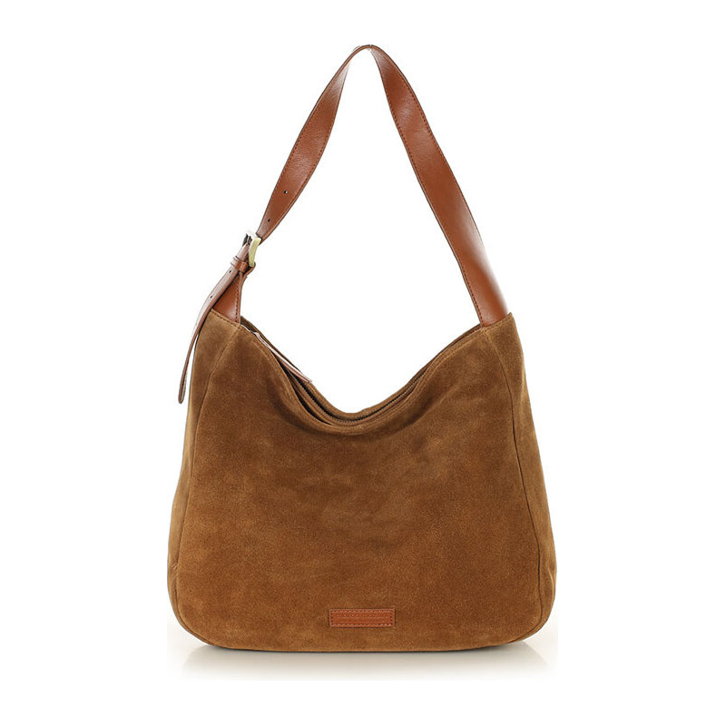 MARCO MAZZINI Dámska taška typu hobo, prírodná koža | koňak vp9ee 67892963