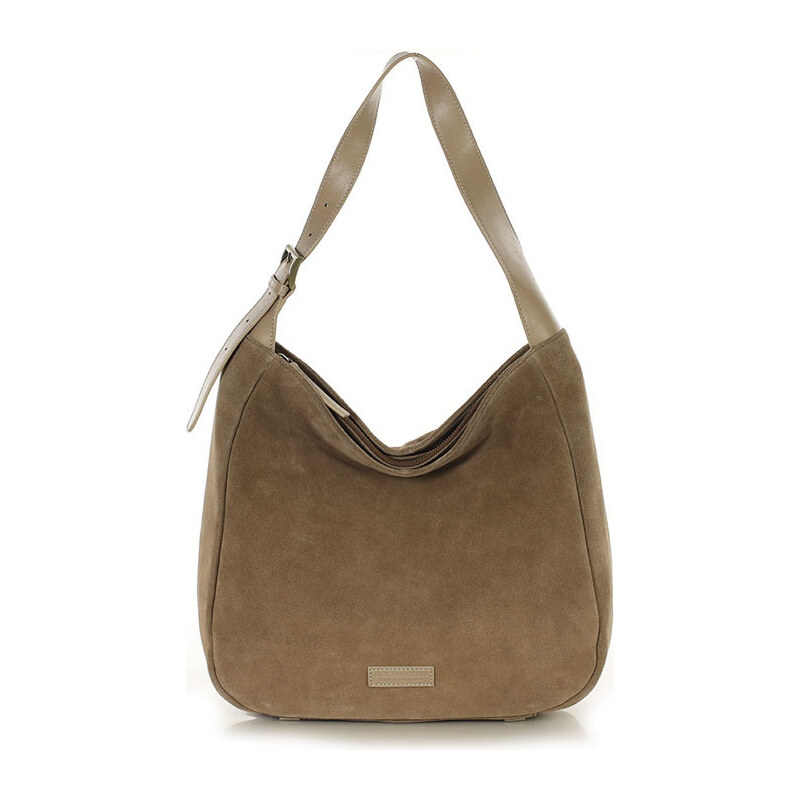 MARCO MAZZINI Dámska taška typu hobo, prírodná koža | béžová vp9hh 67892965