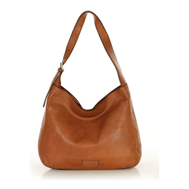 MARCO MAZZINI Dámska taška typu hobo, prírodná koža | camel vp9b 67892968