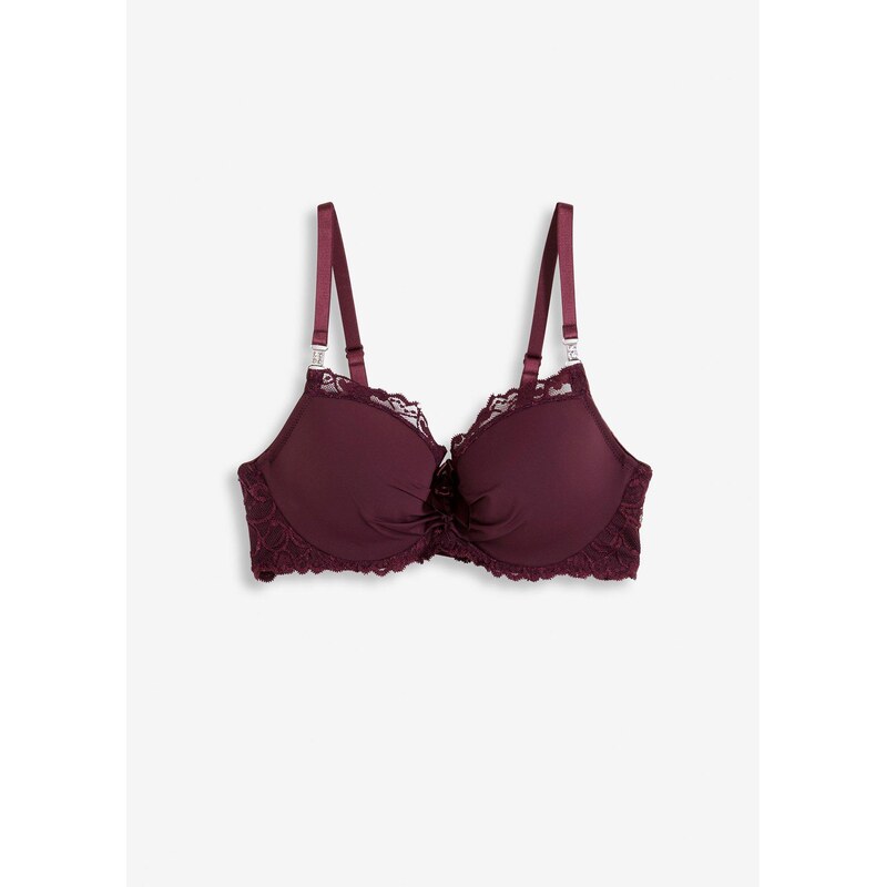 bonprix Vystužená podprsenka s recyklovaným polyamidom, farba hnedá 65262419