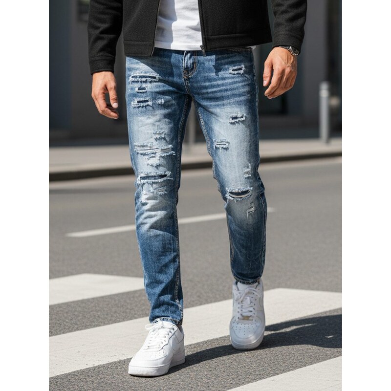 Dstreet Džínsy pre pánov s roztrhaným efektom 63342314
