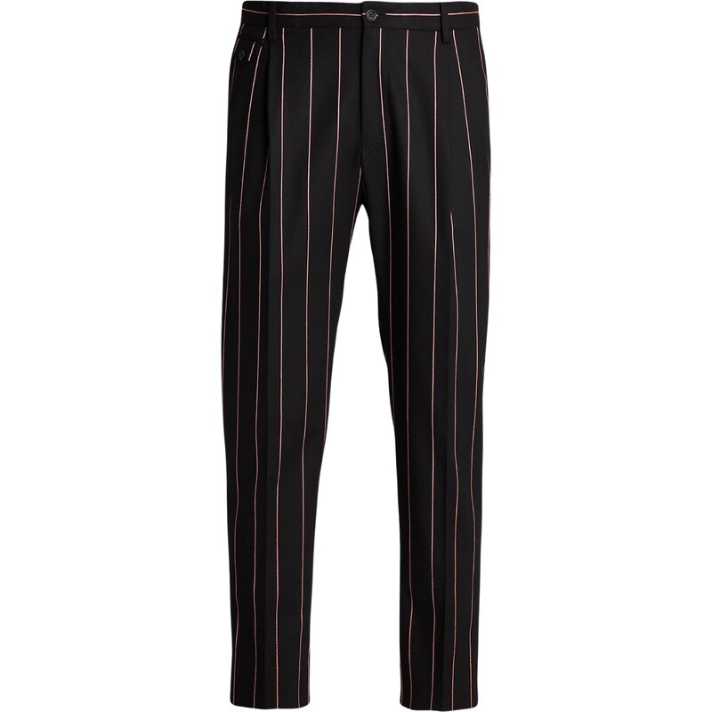 DOLCE & GABBANA Pinstriped Black nohavice 67659926