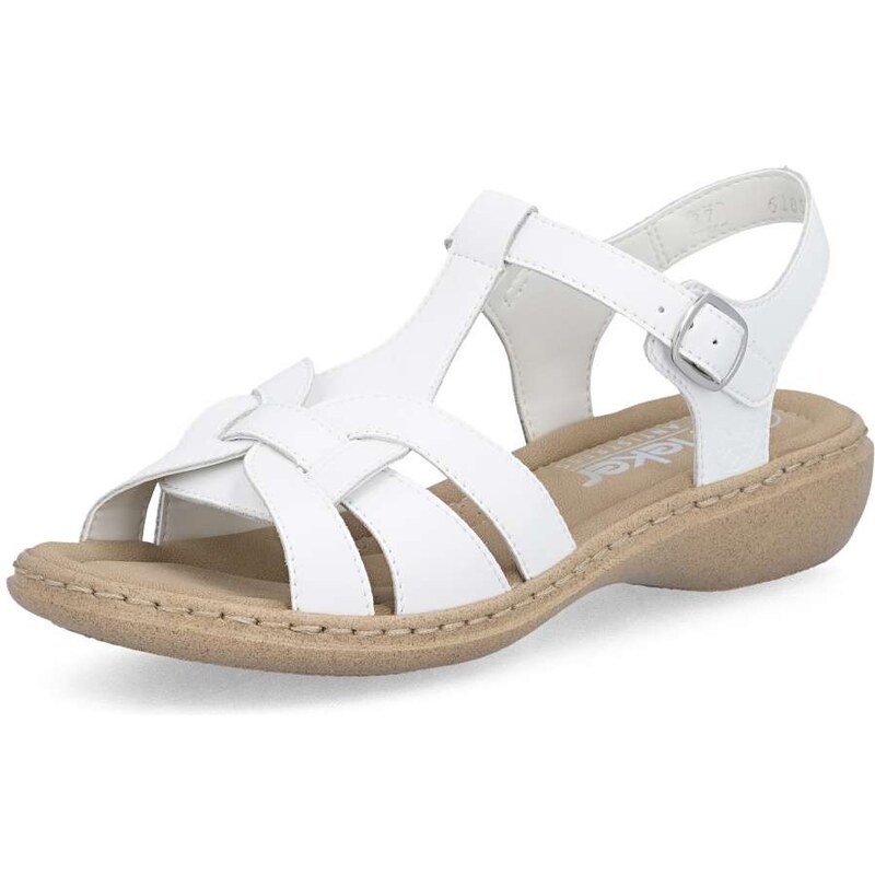 E-shop Dámske sandále RIEKER 61853-80 biela S6
