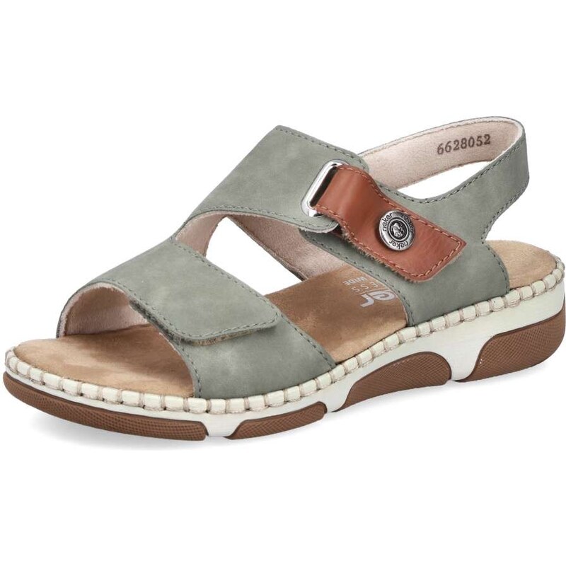 E-shop Dámske sandále RIEKER 66280-52 zelená S6