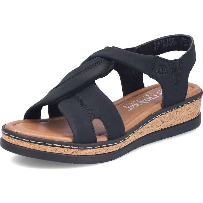 E-shop Dámske sandále RIEKER V4161-00 čierna S6
