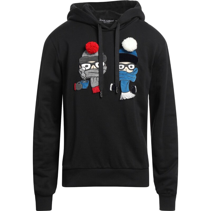 DOLCE & GABBANA Embroidered Black mikina 67659928
