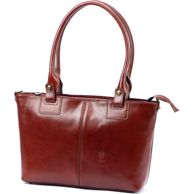 FLORENCE Dámská kožená kabelka Angelika hnedá 67896033