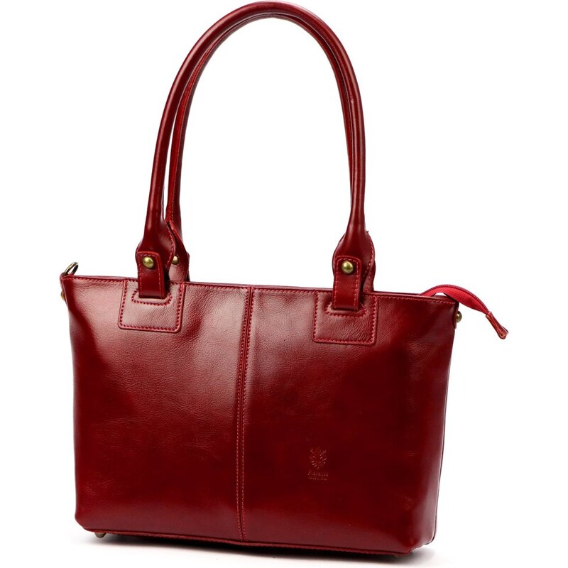 FLORENCE Dámská kožená kabelka Angelika bordo 67896035
