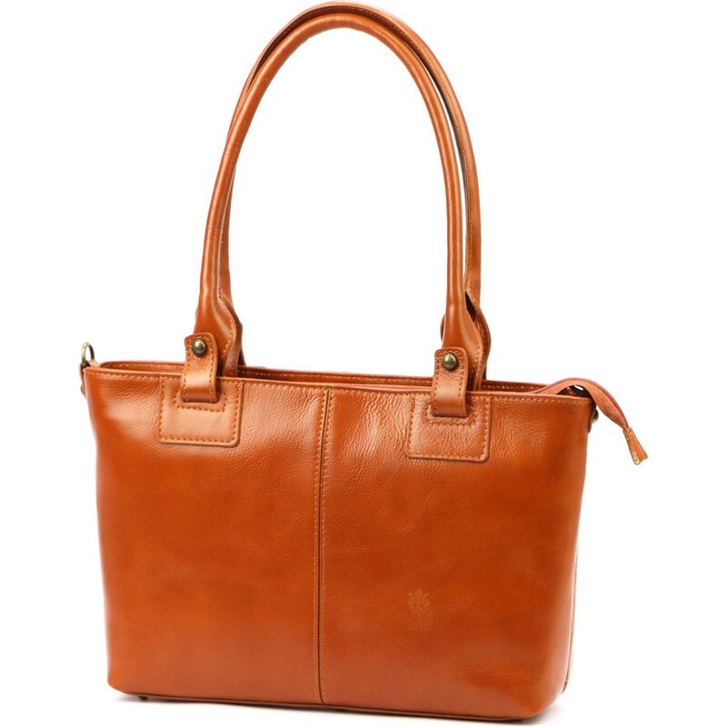 FLORENCE Dámská kožená kabelka Angelika camel 67896034