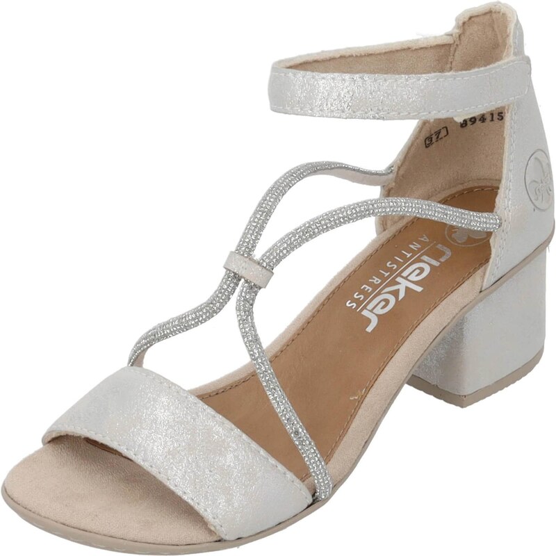 Rieker Remienkové sandále strieborná 62961069