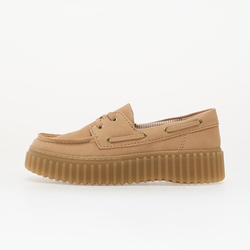 Clarks Torhill Boat Beige Suede 67900222