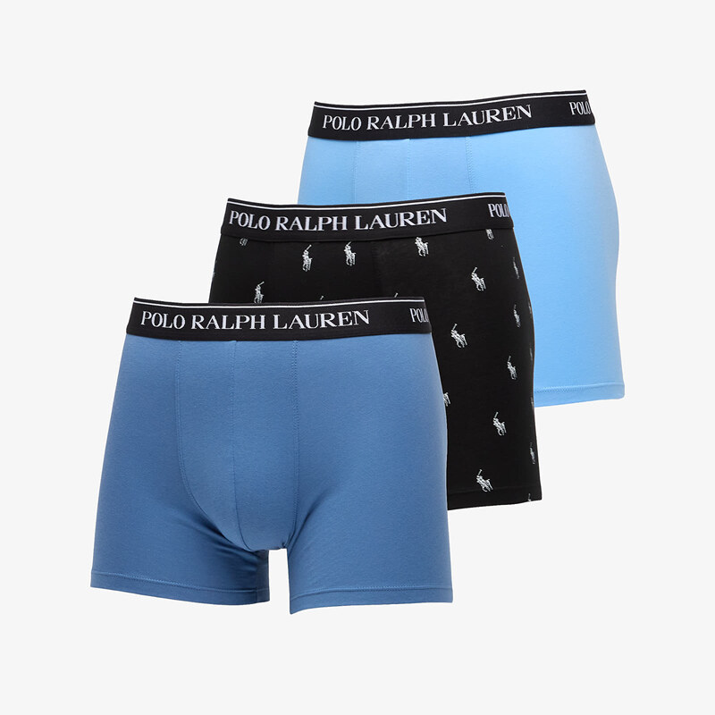Boxerky Ralph Lauren Boxer Brief 3-Pack Blue/ Black L 67900294