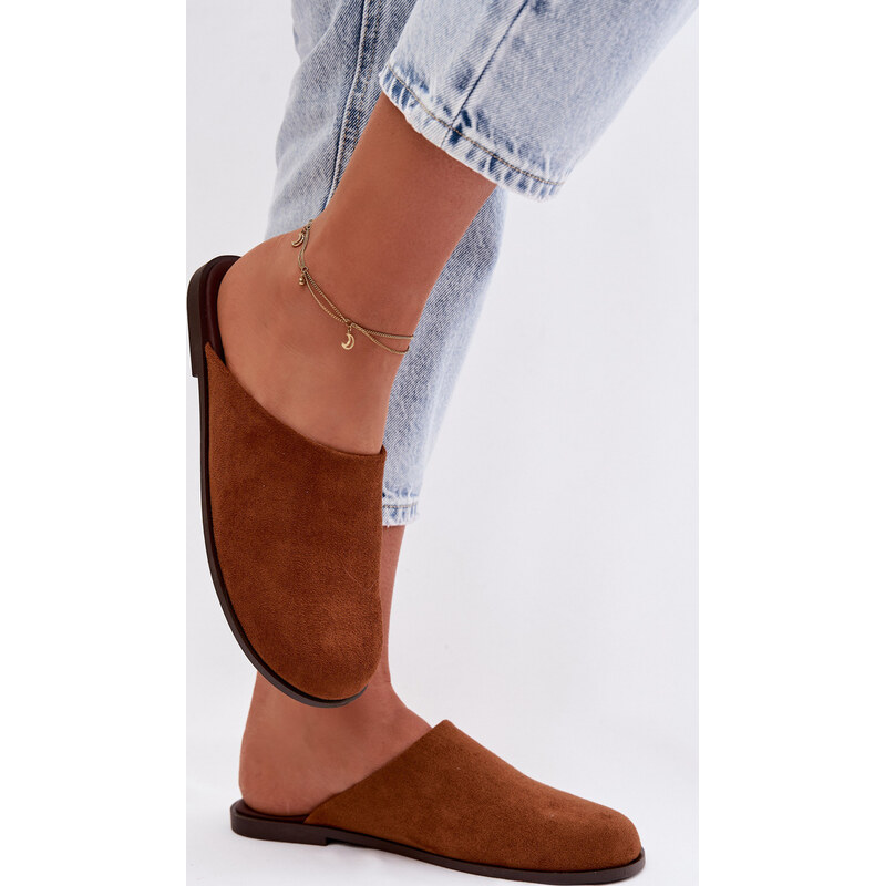 Kesi Dámske ploché šľapky z eko semišu Veronelle 67901802