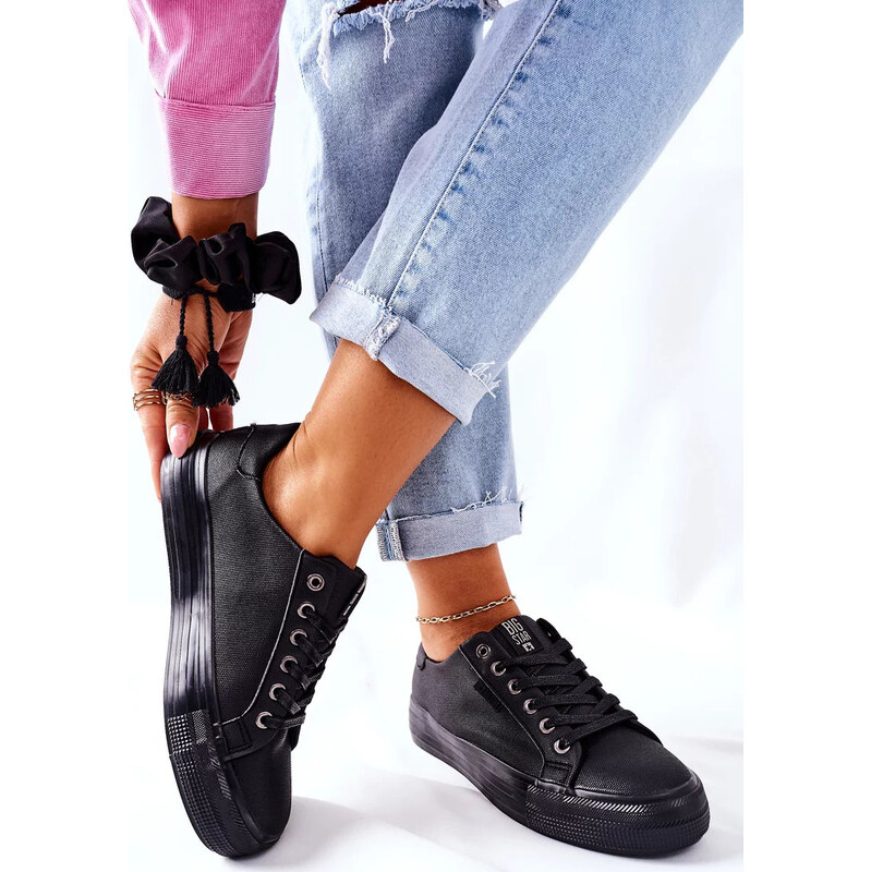 Čierne dámske tenisky na platforme BIG STAR 67901835