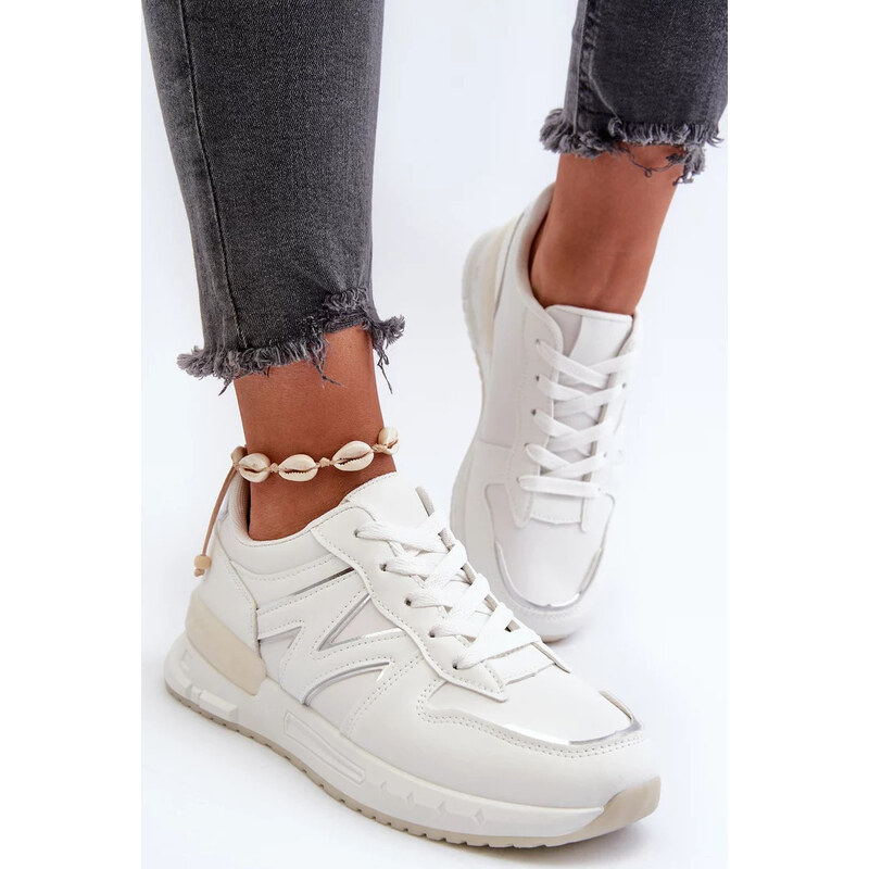 Kesi Biele dámske tenisky z eko kože Kaimans 67901871