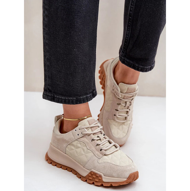 Béžové dámske tenisky Big Star Hi-Poly System 67901993