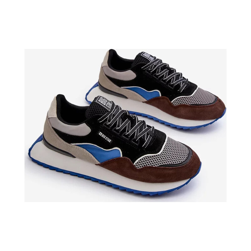 Čierno-hnedé pánske tenisky Big Star Memory Foam System 67902022