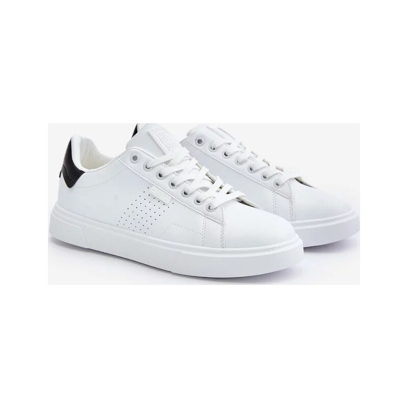 Biele tenisky sneakersy pánske z eko kože Big Star 67902024